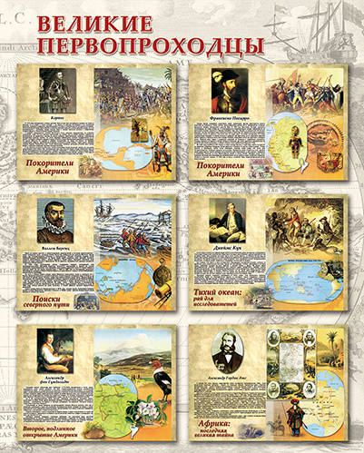 Стенд - Великие первопроходцы 2
